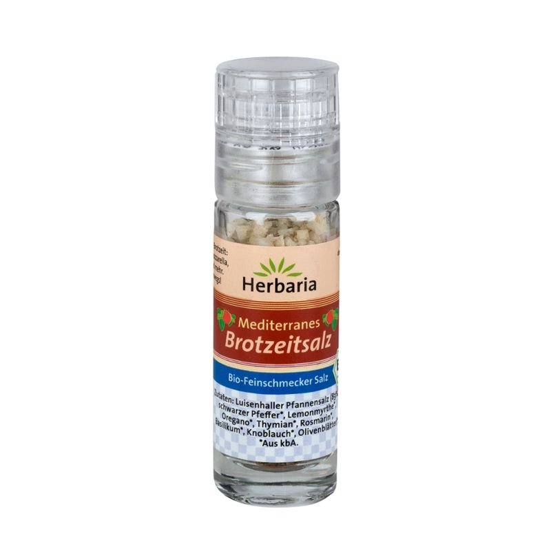 HERBARIA Mediterranes Brotzeitsalz bio Mini-Mühle - Produktbild