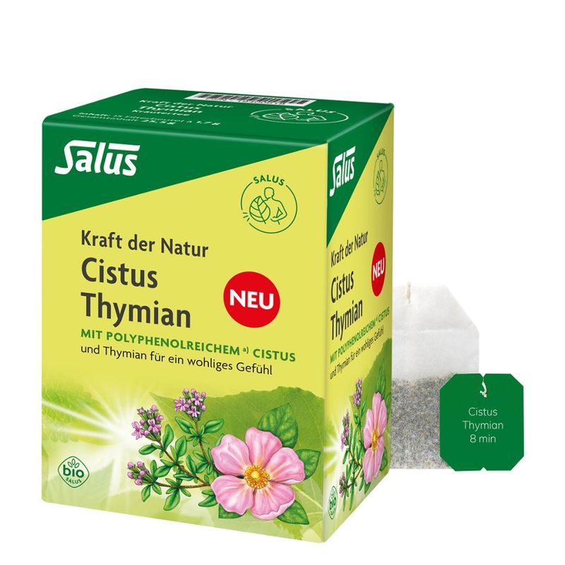 Salus® Kraft der Natur Cistus Thymian Tee bio 15 FB - Produktbild