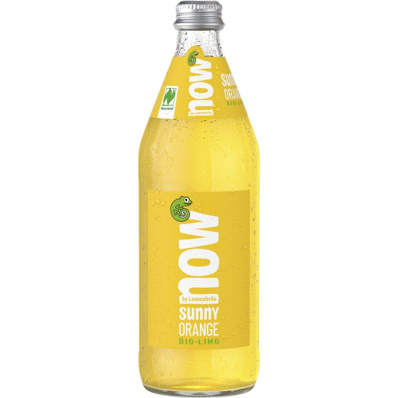 now now Bio Limo Sunny Orange 0,5l - Produktbild