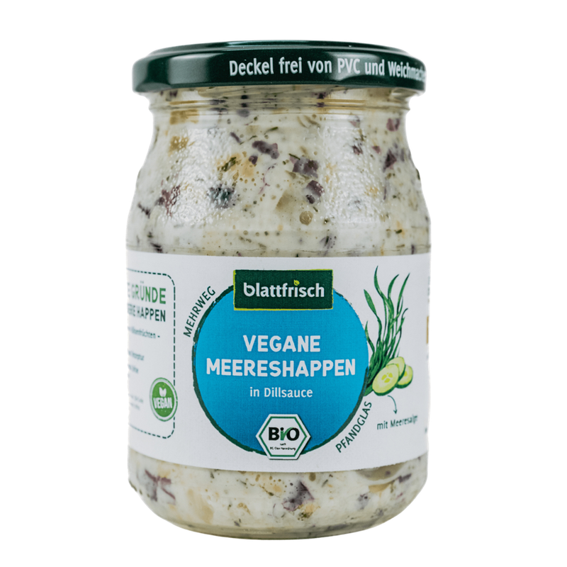 blattfrisch  Bio-vegane Meereshappen in Dillsauce (Pfandglas 230g) - Produktbild