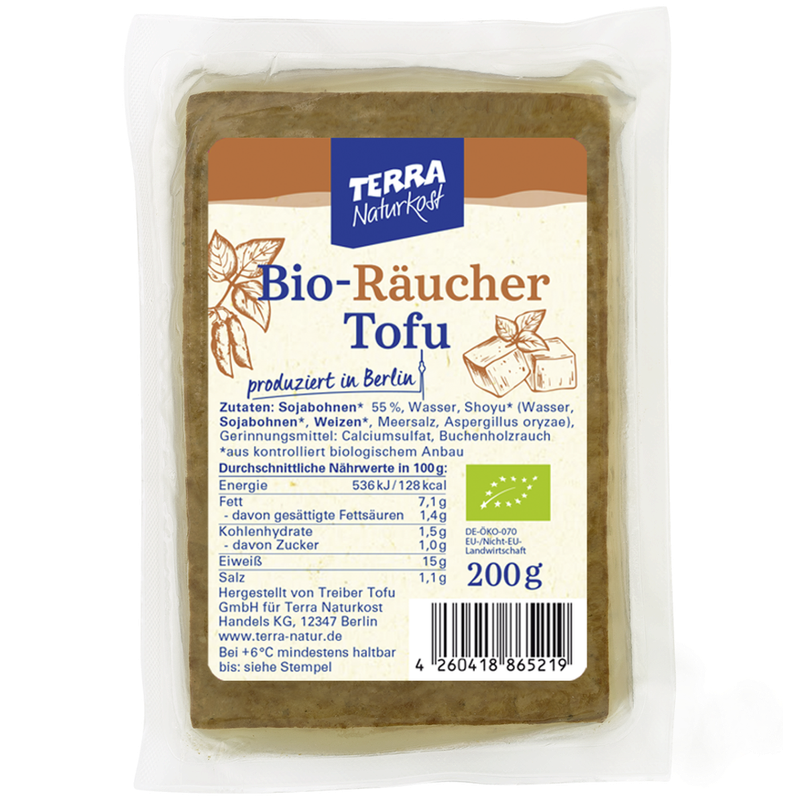 Terra Naturkost Handels KG Terra Bio Räucher Tofu, 200g - Produktbild