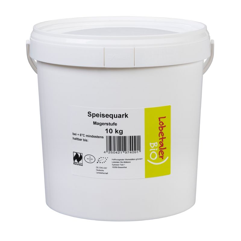 Lobetaler Bio Speisequark Magerstufe 10 kg - Produktbild