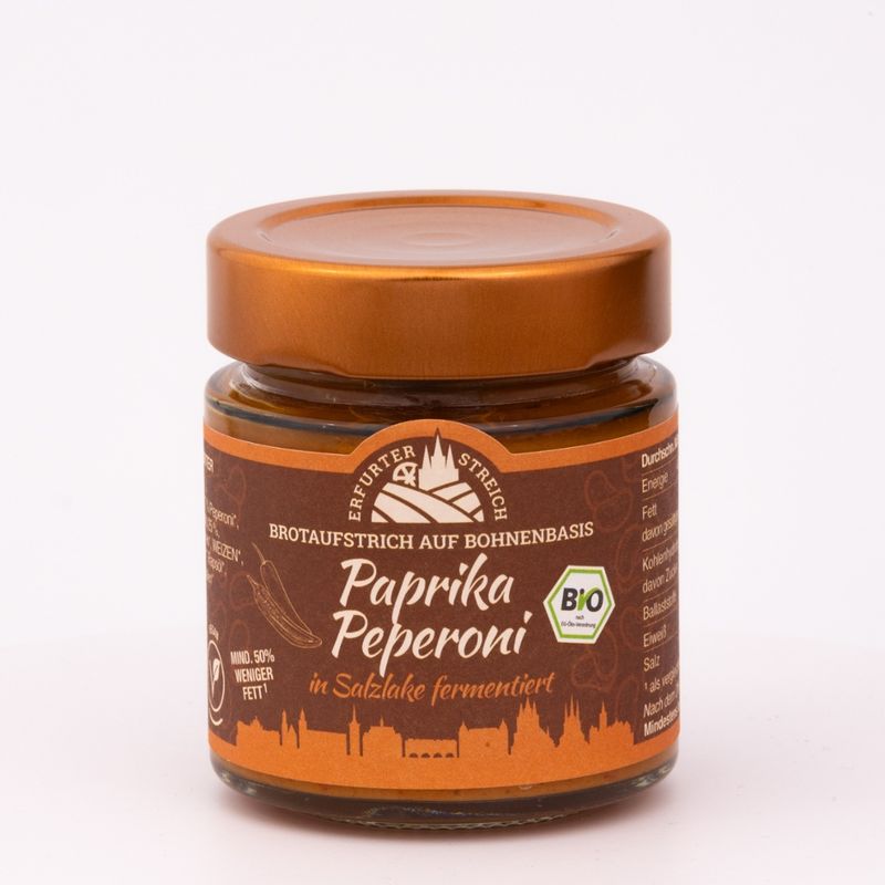 Erfurter Streich Erfurter Streich Bio Brotaufstrich Paprika-Peperoni - Produktbild