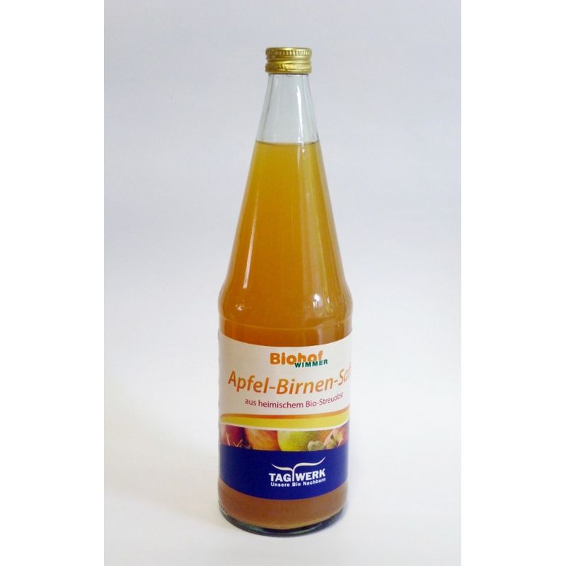 TAGWERK Apfel-Birnensaft, naturtrüb aus Streuobst vom Biohof Wimmer - Produktbild