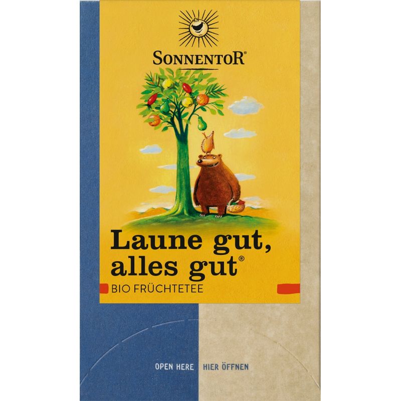 Sonnentor Laune gut, alles gut® Früchtetee, Doppelkammerbeutel - Produktbild
