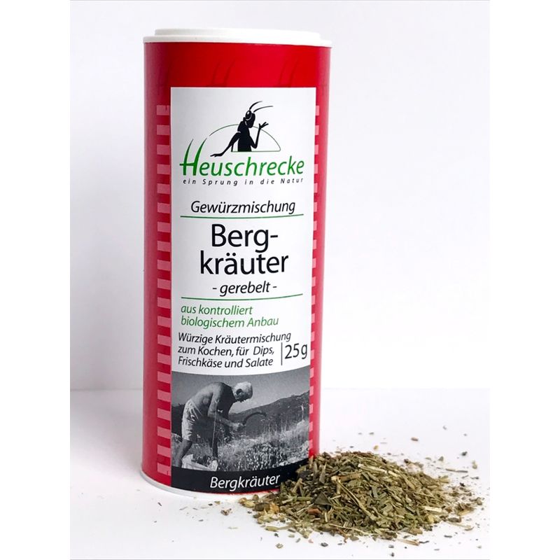 Heuschrecke Bergkräuter, gerebelt, kbA - Produktbild