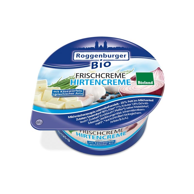 Roggenburger Bio Roggenburger Bio Frischcreme Hirte 125 g - Produktbild