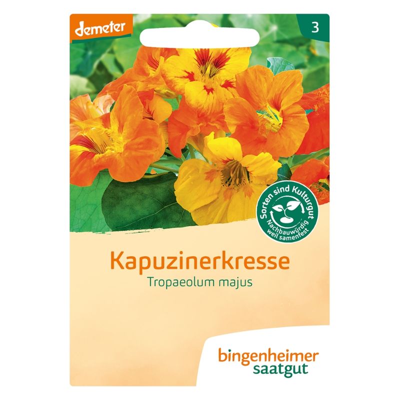 Bingenheimer Saatgut Kapuzinerkresse - Blumen (Saatgut) - Produktbild