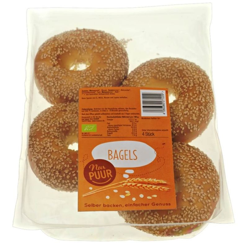 Nur Puur Bagels, 4 Stück - Produktbild