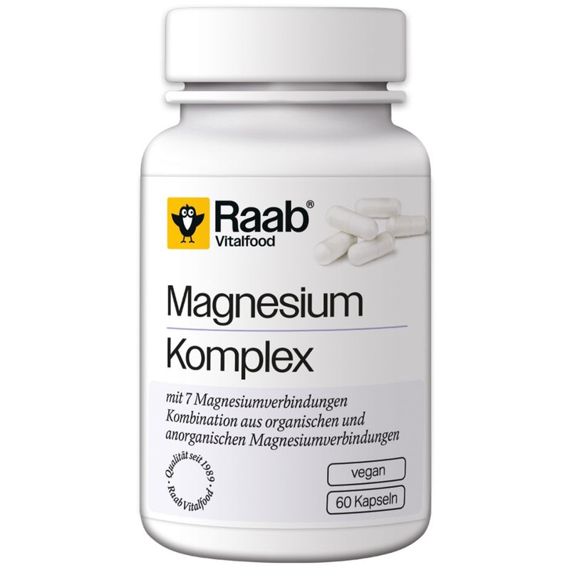 Raab Vitalfood Magnesium Komplex 60 Kapseln à 937  mg - Produktbild