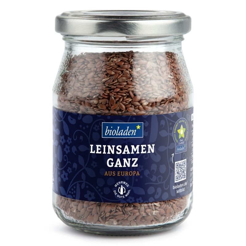 bioladen Leinsamen, im Pfandglas - Produktbild