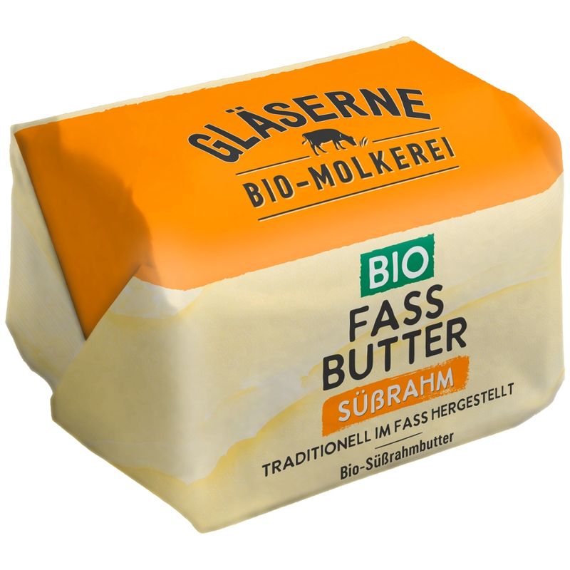 Gläserne Molkerei GM Bio Fassbutter, Süßrahm 250g - Produktbild