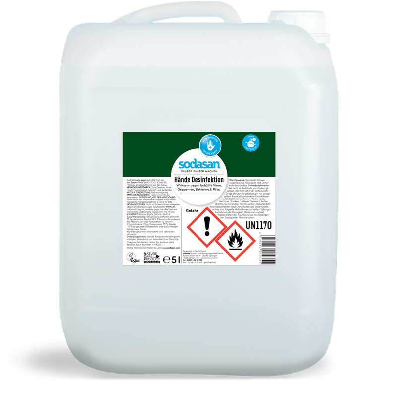 sodasan Hand Disinfectant 5l - Produktbild