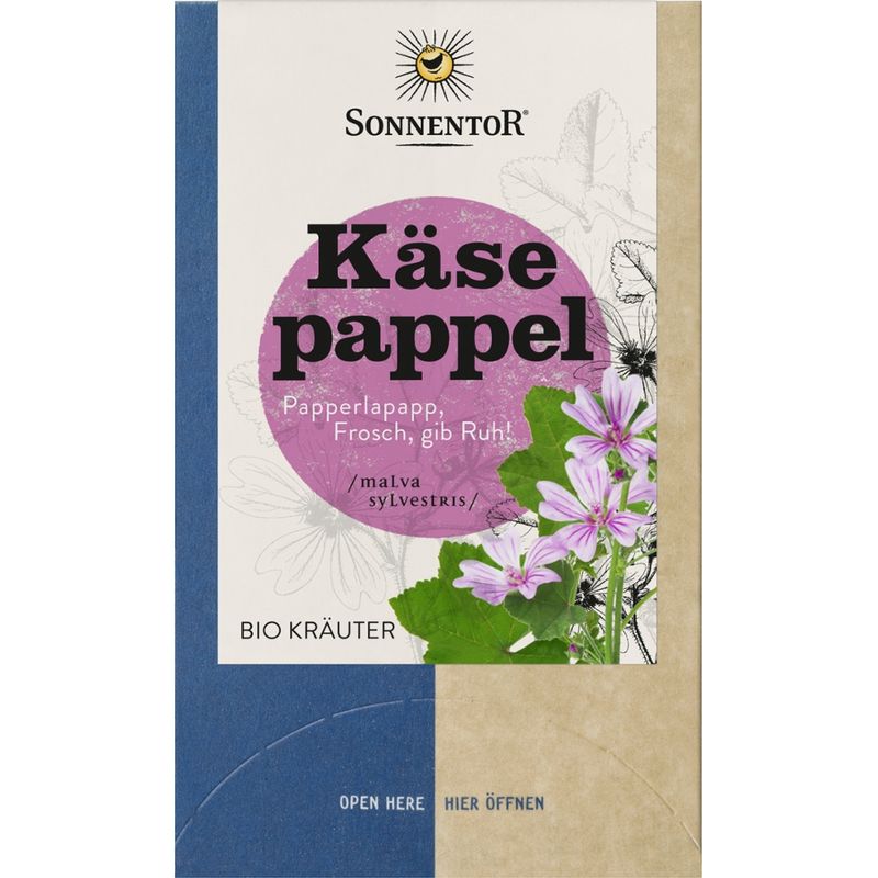 Sonnentor Käsepappel (Blaue Malve), Doppelkammerbeutel - Produktbild