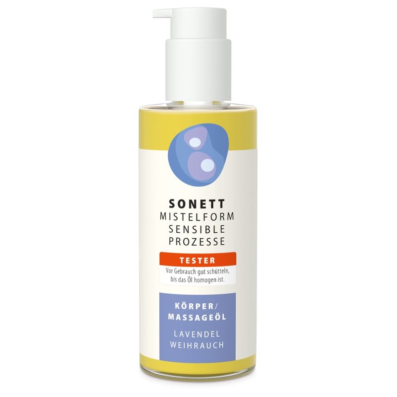 SONETT MISTELFORM. SENSIBLE PROZESSE TESTER Körper- und Massageöl Lavendel-Weihrauch - Produktbild