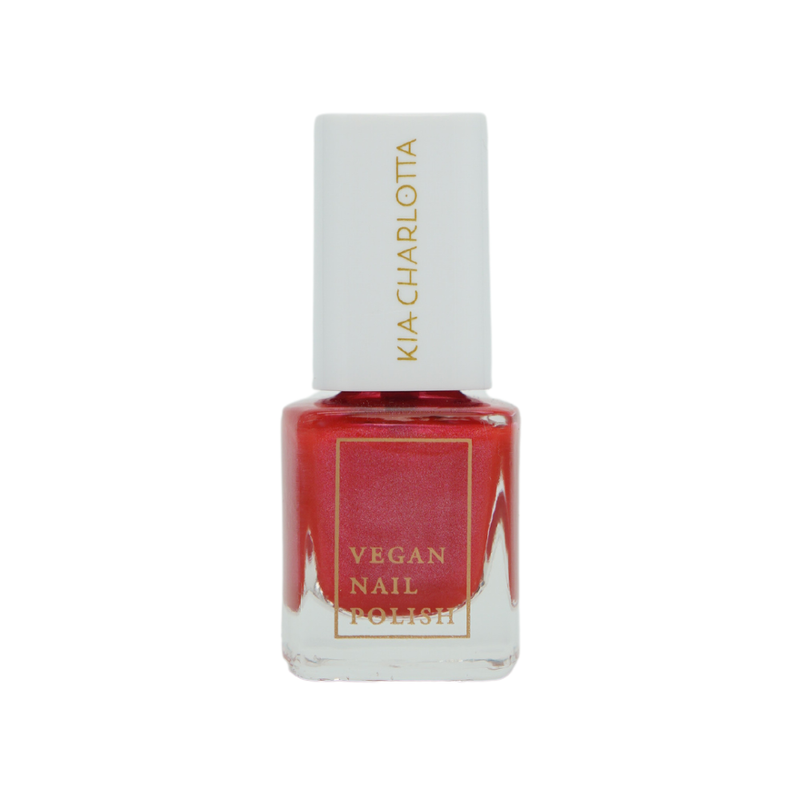 Kia-Charlotta Kia-Charlotta I VEGANER Nagellack I Kissing Lips I Metallisches Wassermelonenpink I TIERVERSUCHSFREI und MADE IN GERMANY I Premium Qualität I 5ml - Produktbild