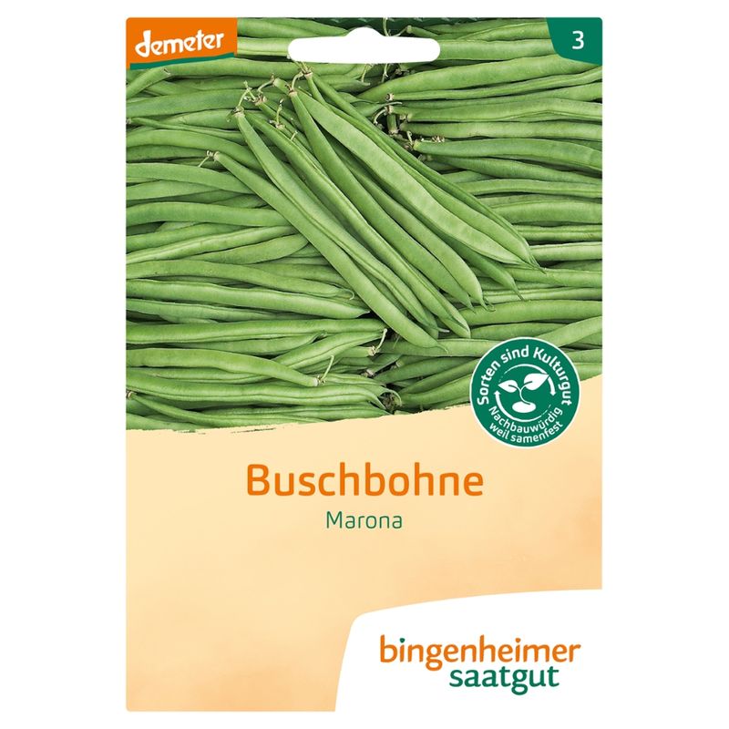 Bingenheimer Saatgut Marona - Buschbohne (Saatgut) - Produktbild