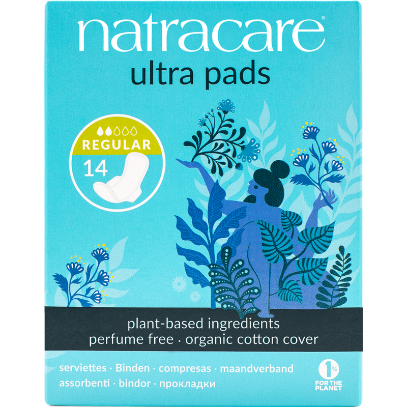 Natracare Binde Ultra Regular mit Flügeln 14 St - Produktbild