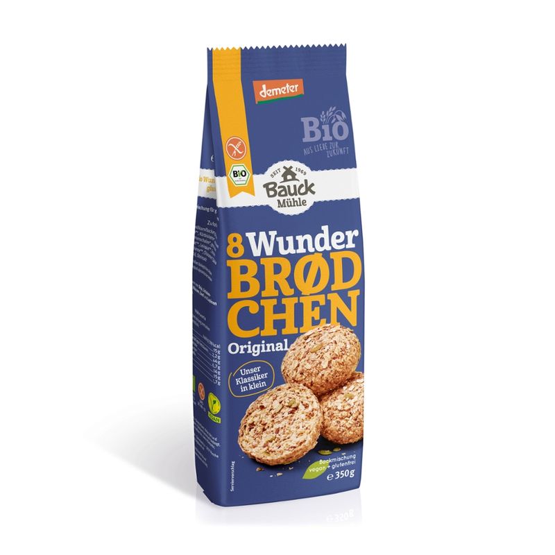 Bauck Mühle Wunderbrödchen Original 350g Demeter gf - Produktbild
