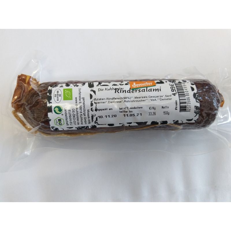 KUH Rindersalami 800g - Produktbild