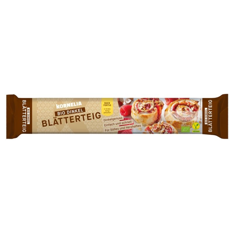 Donaustrudel Kornelia Urkorn Bio Dinkelblätterteig - Produktbild