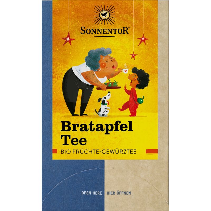 Sonnentor Bratapfel Tee, Doppelkammerbeutel - Produktbild