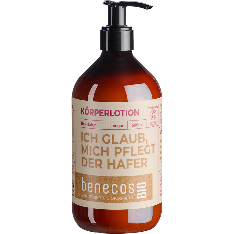 benecos benecosBIO Körperlotion BIO-Hafer - ICH GLAUB MICH PFLEGT DER HAFER - Produktbild