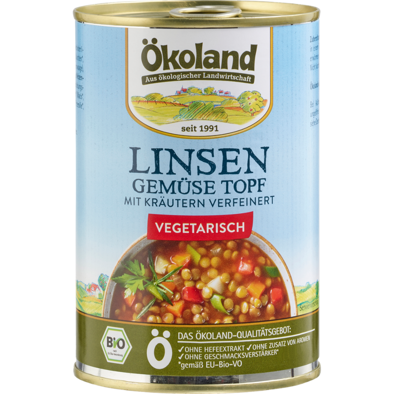 ÖKOLAND Linsen-Gemüse-Topf - Produktbild