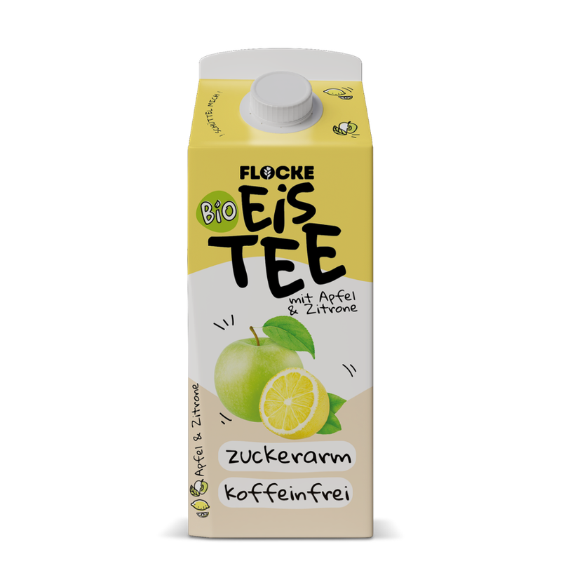 FLOCKE FLOCKE - Bio Eistee - Apfel & Zitrone (750ml) - Produktbild
