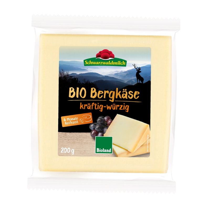 Schwarzwaldmilch BIO SWM BIO Bergkäse kräftig 45% 9x200G - Produktbild