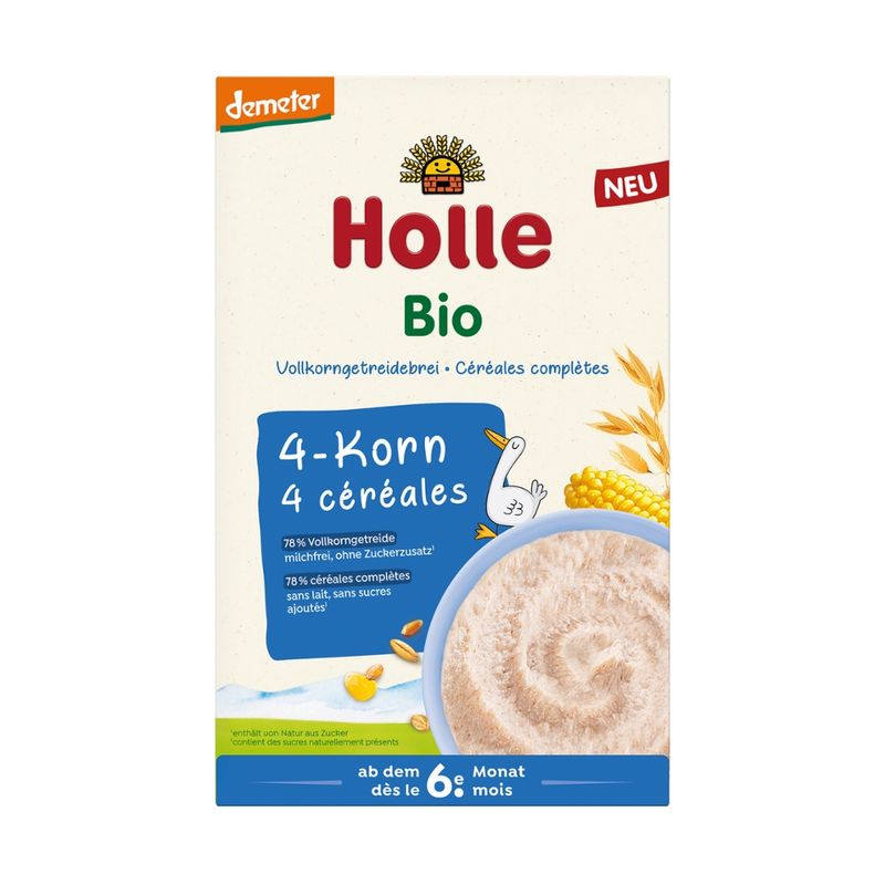 Holle  Bio-Vollkorngetreidebrei 4-Korn - Produktbild