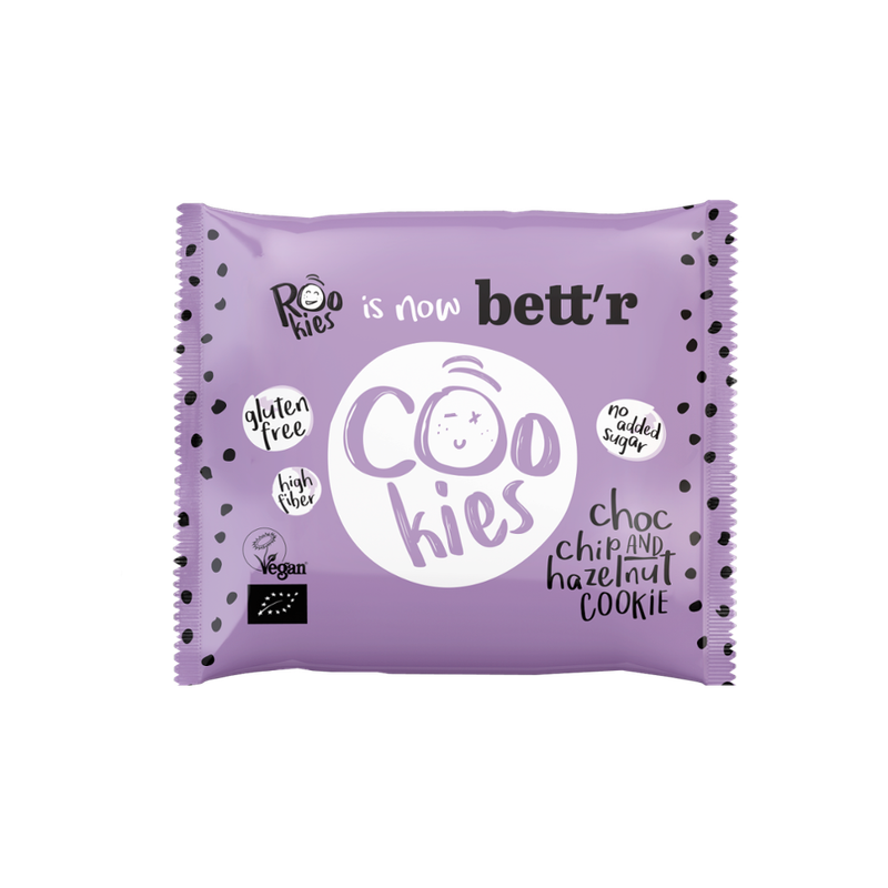 Bett'r Rookies Choco Chip Hazelnut 40g, glutenfrei - Produktbild