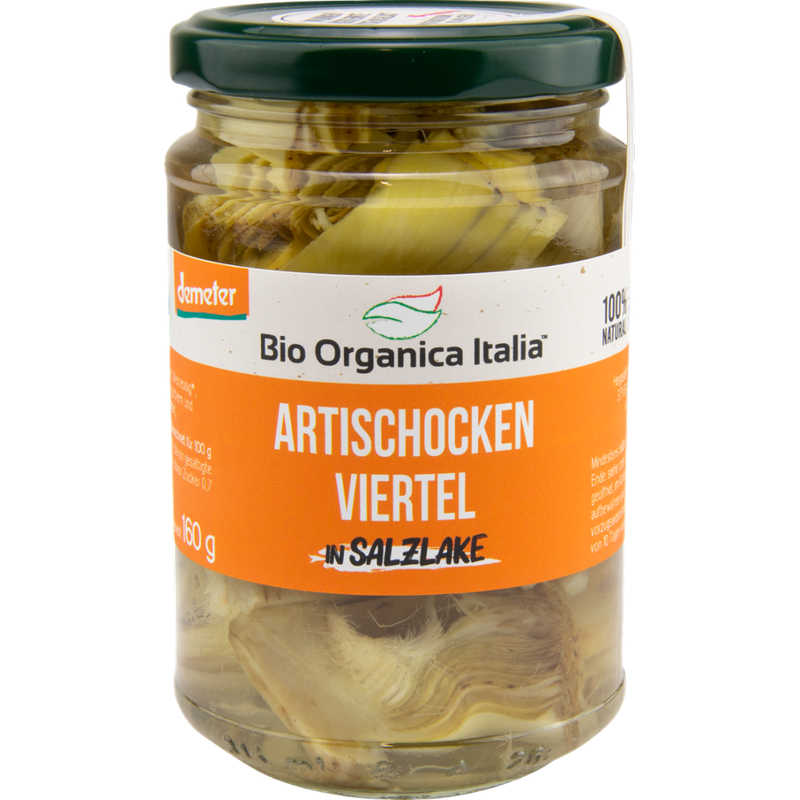 Bio Organica Italia Bio Organica Italia Artischocken Viertel in Lake Demeter 280 g - Produktbild