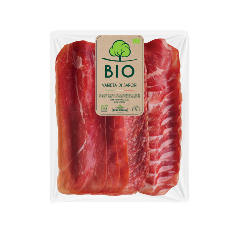 GRAN BRIANZA AFF. Varietà di Salumi BIO 80g 6pz Nitrite Free - Produktbild