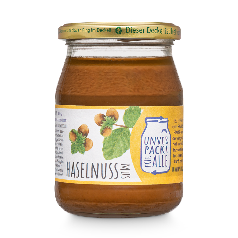 Unverpackt für alle Haselnussmus, EG Bio, MMP-kl, 250g - Produktbild