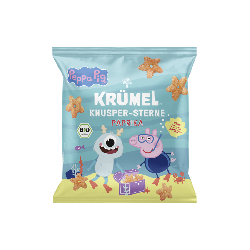 Krümel Peppa x Krümel Bio Sterne Paprika - Produktbild