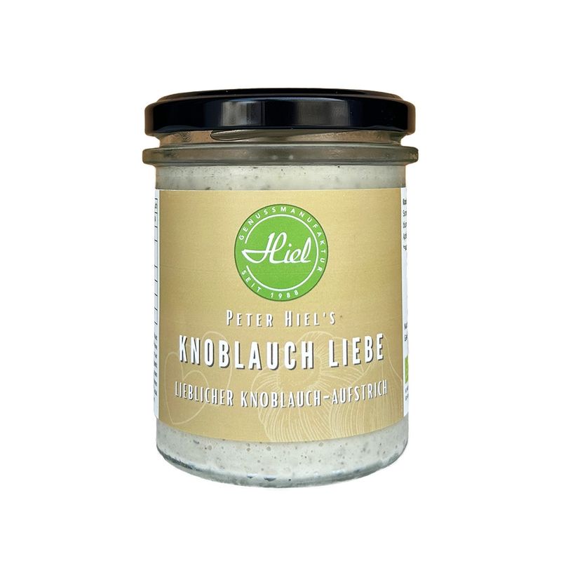 Hiel - Vegetarische Feinkost Knoblauch Liebe - Lieblicher Knoblauch-Aufstrich - Produktbild