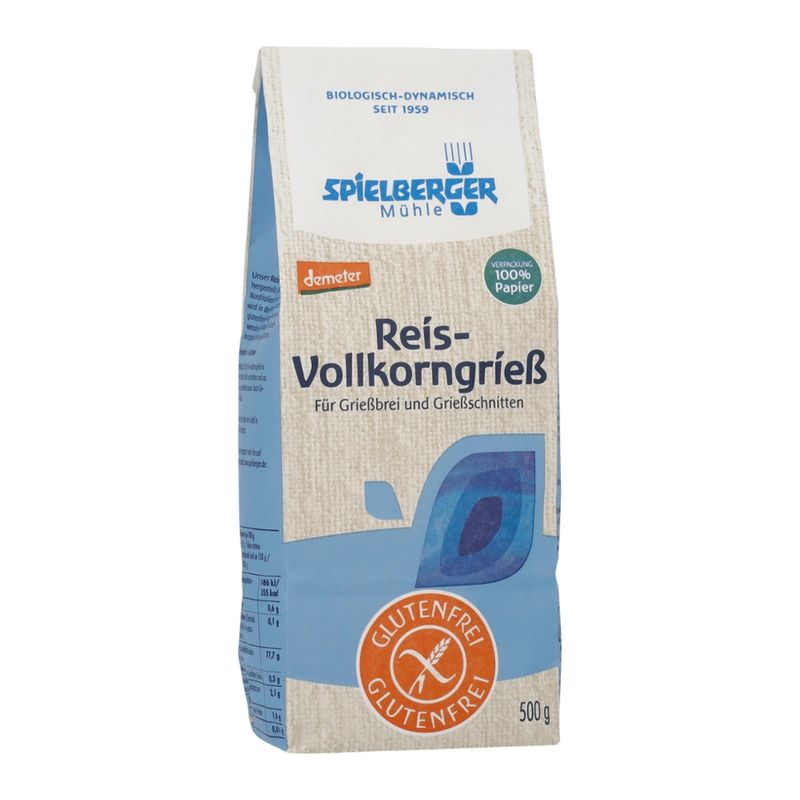 Spielberger Mühle Reis-Vollkorngrieß, glutenfrei, demeter - Produktbild
