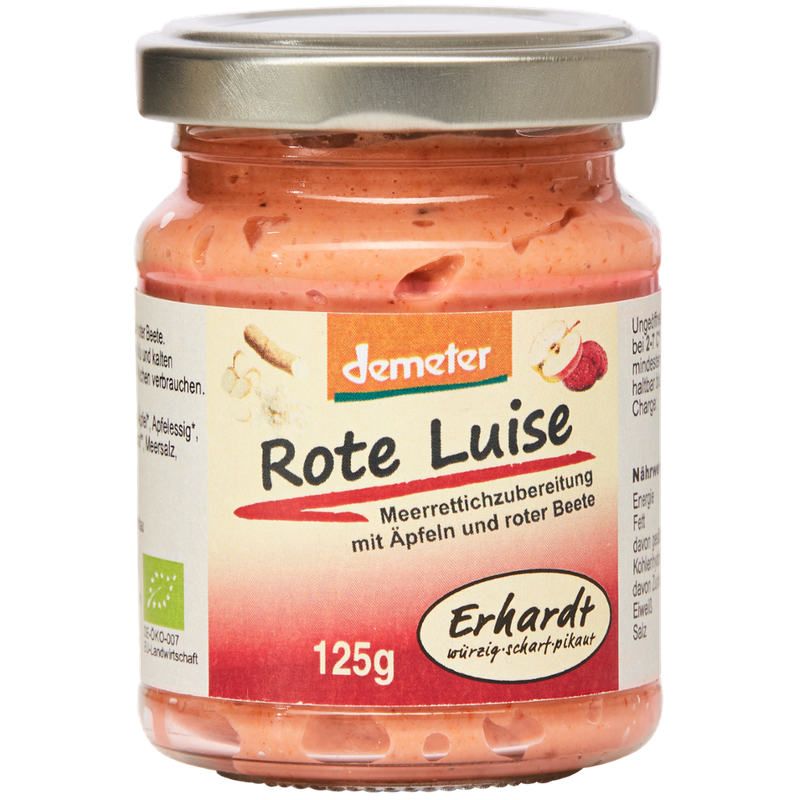 Erhardt würzig • scharf • pikant Rote Luise Demeter Erhardt 125g - Produktbild