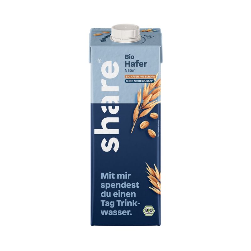 share GmbH share Bio Haferdrink Natur 1x1,0L - Produktbild