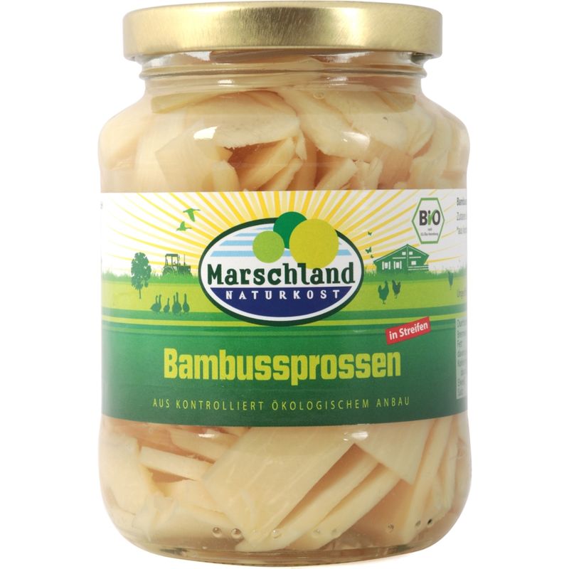 Marschland  Bio-Bambus in Scheiben 370 ml Gl. MARSCHLAND - Produktbild