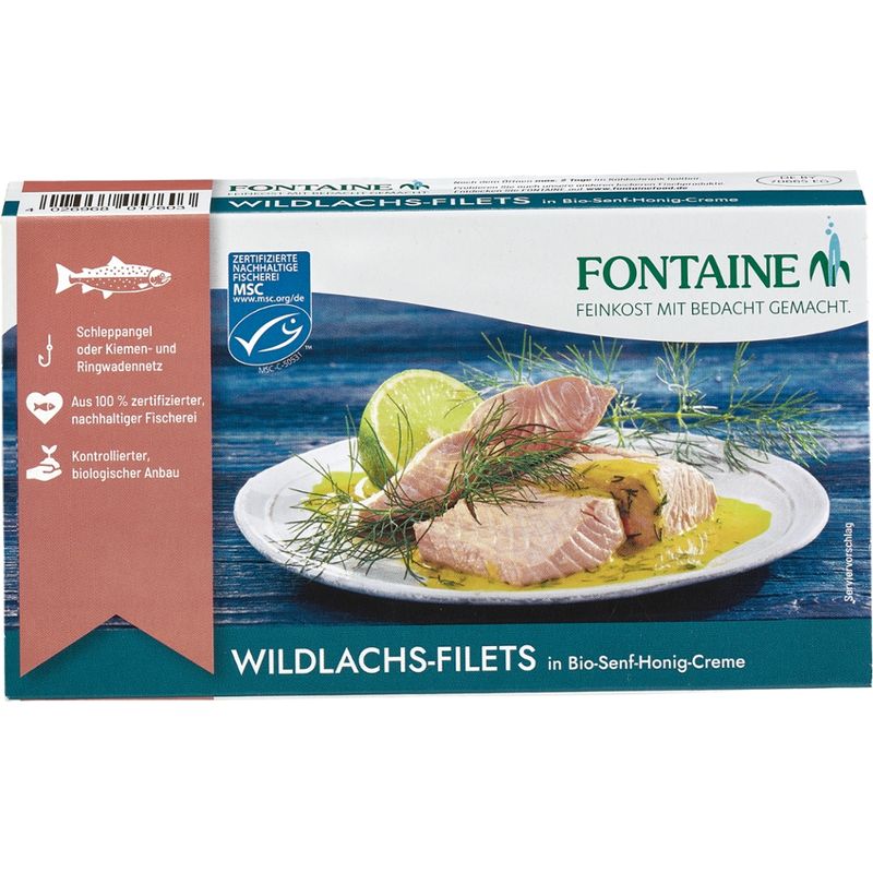 Fontaine Wildlachs-Filet in Bio-Senf-Honig-Creme - Produktbild