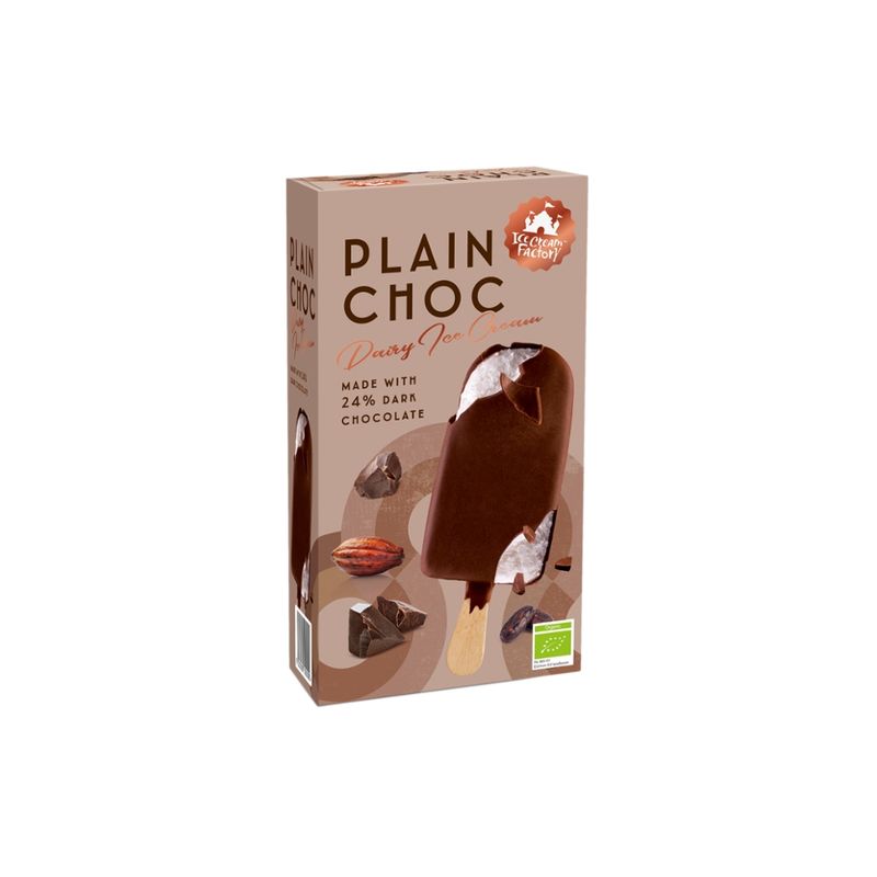 Ice Cream Factory Plain Choc 3-pack - Produktbild