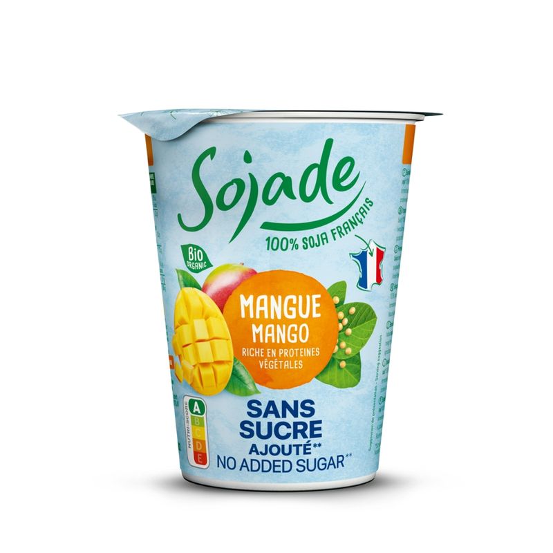 Sojade Bio Soja-Alternative zu Joghurt Mango ohne Zuckerzusatz - Produktbild