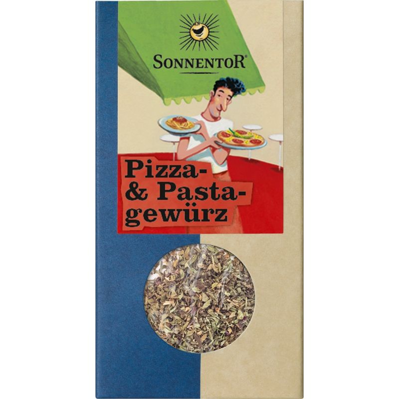 Sonnentor Pizza- und Pastagewürz, Packung - Produktbild