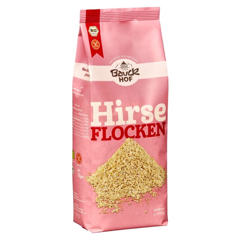 Bauck Mühle Hirseflocken glutenfrei Bio - Produktbild