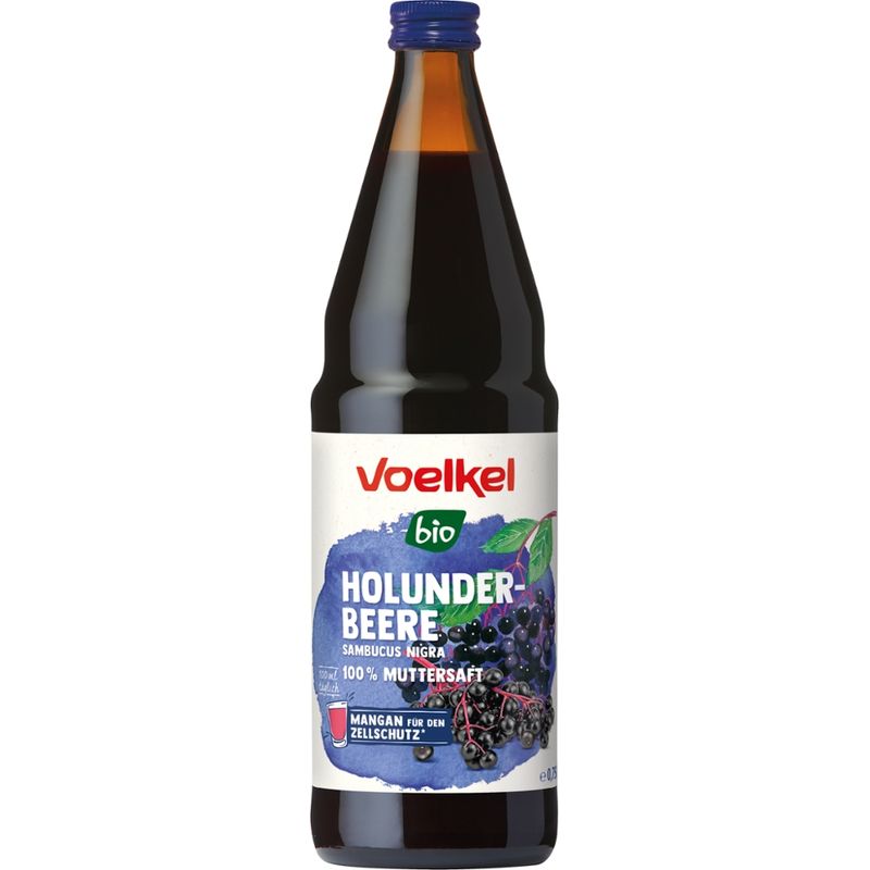 Voelkel Holunderbeere sambucus nigra 100% Muttersaft - Produktbild