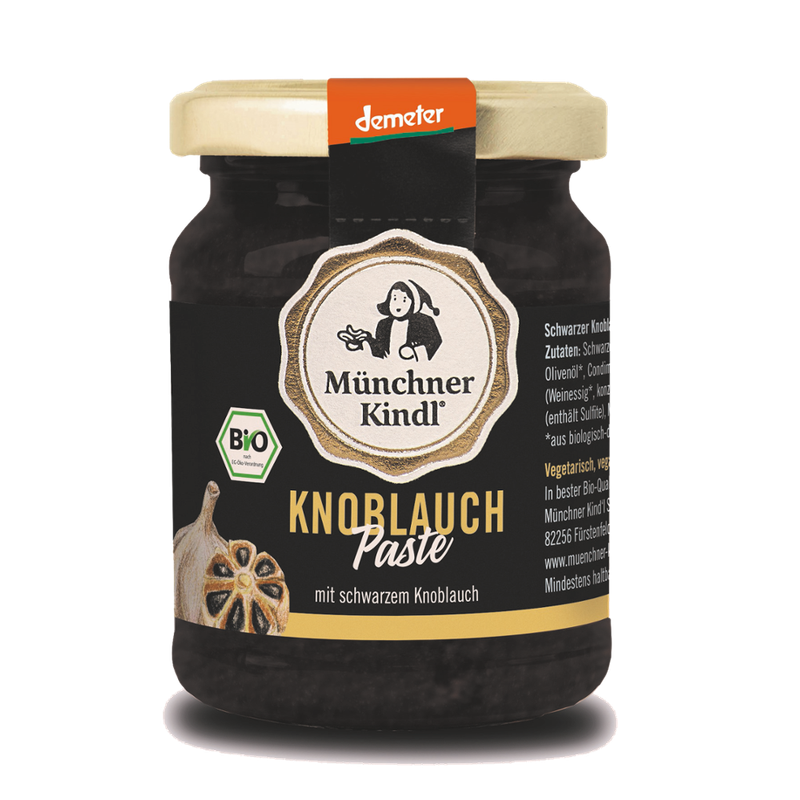 Münchner Kindl Senf Schwarze Knoblauch Paste Demeter 125ml Münchner Kindl - Produktbild