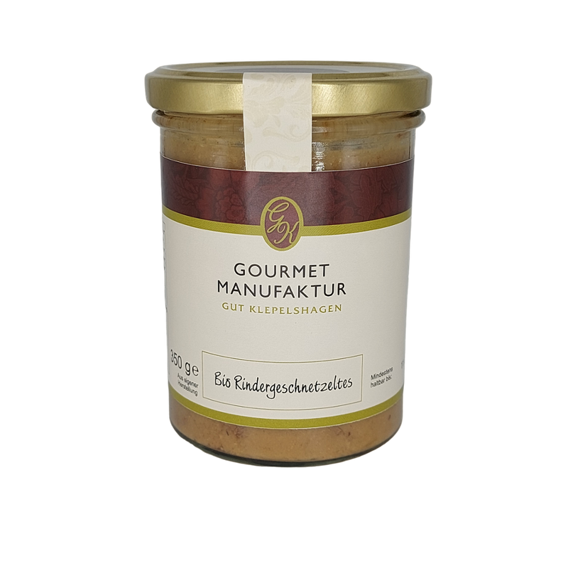 Gourmet Manufaktur Gut Klepelshagen Bio Rindergeschnetzeltes - Produktbild