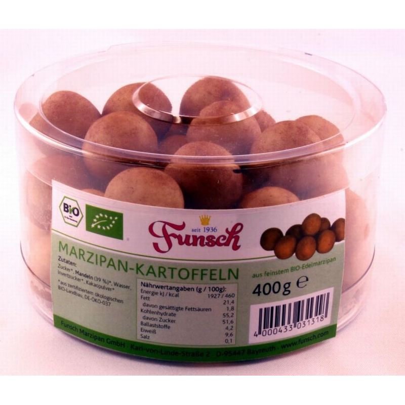 Funsch Marzipan BIO Edelmarzipan Kartofeln in Dose - Produktbild